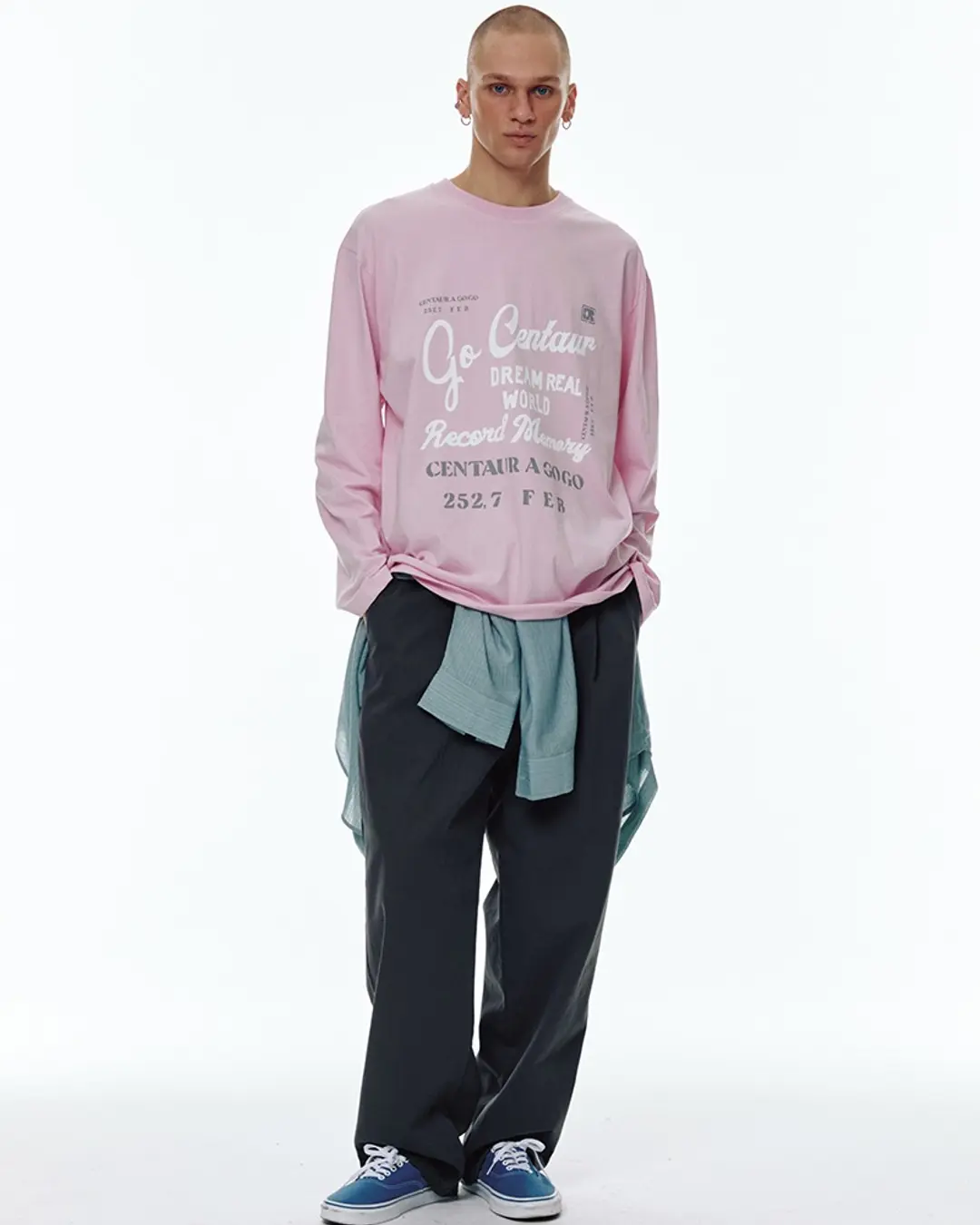 센토르 CENTAUR WIDE CHINO PANTS_GREY 상품 이미지 2