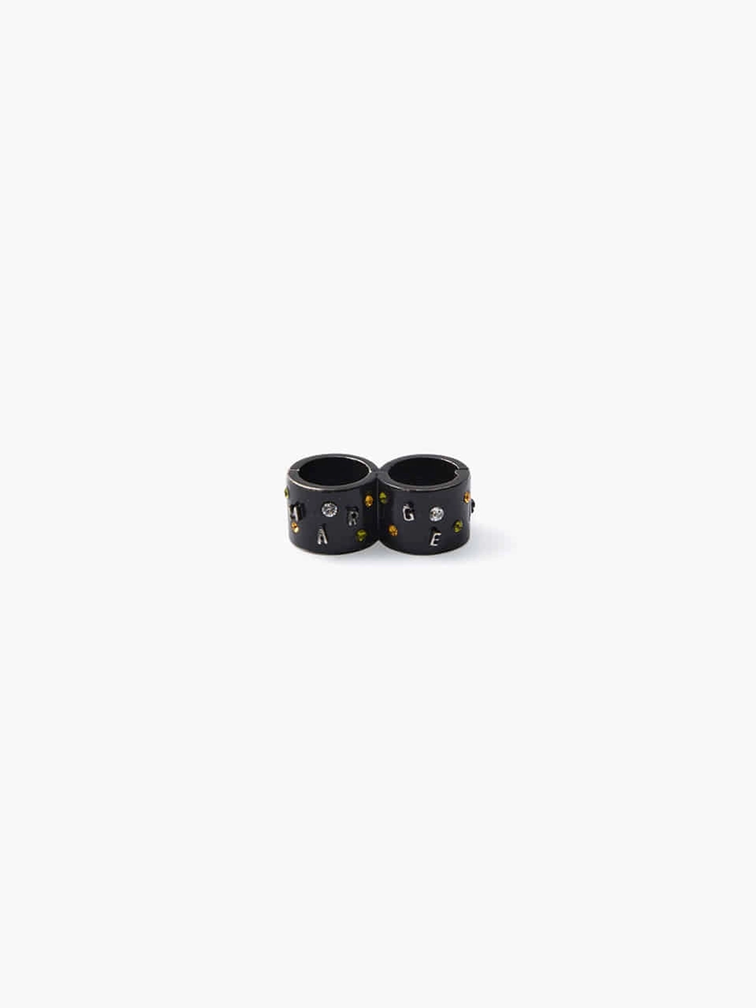 마지셔우드 DOUBLE BAG RING_flat black 상품 이미지 1