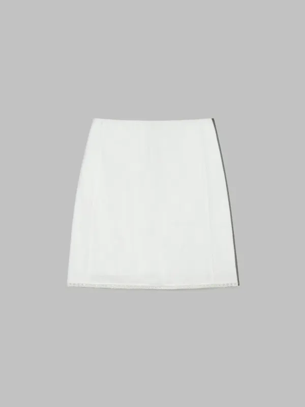 Lace Midi Skirt_White