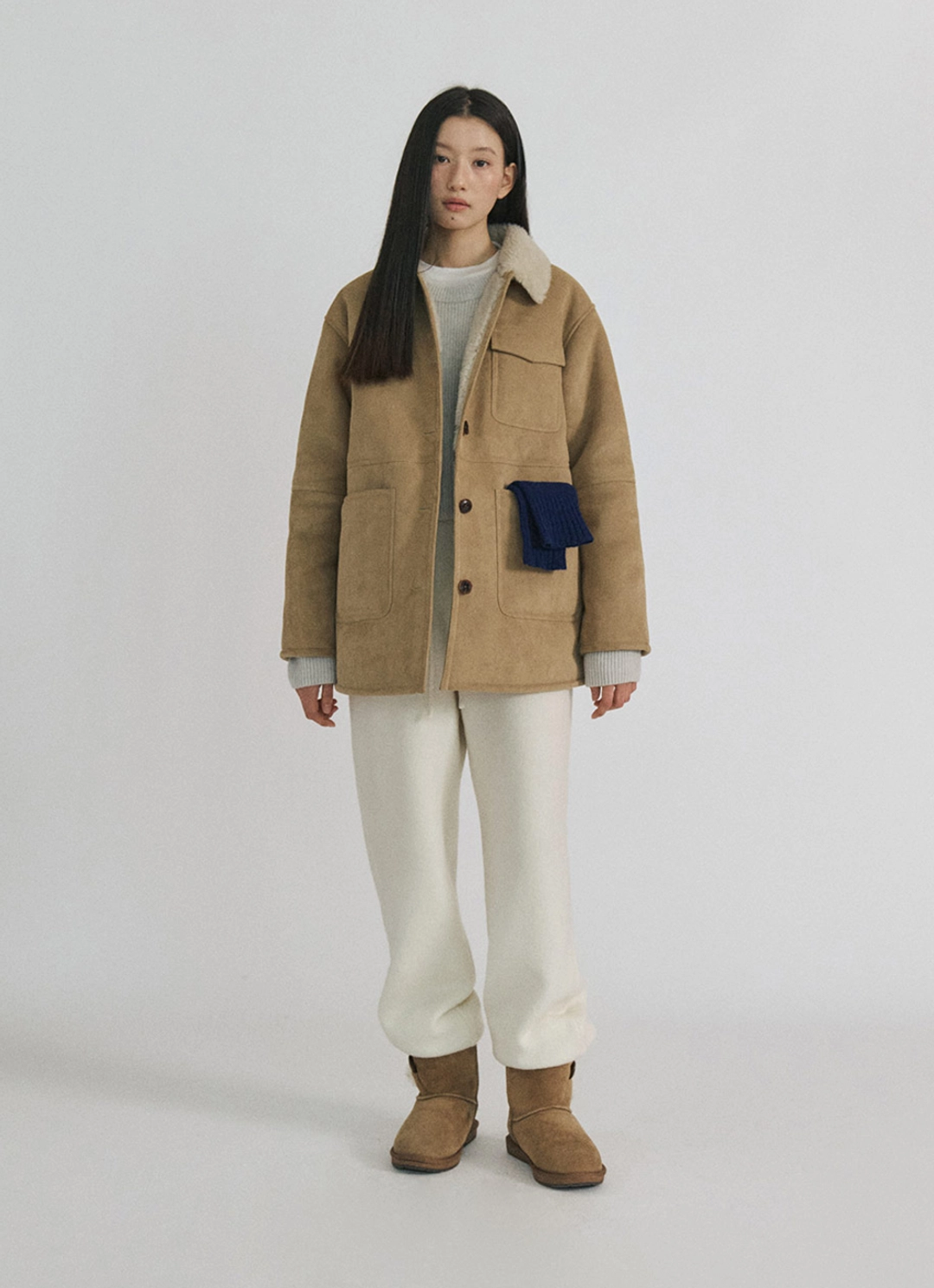 스텝어라운드 [2차] Knit Jogger Banding Pants_IVORY 상품 이미지 2