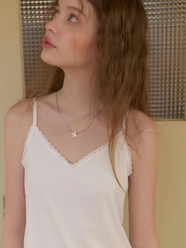 Rosa lace sleeveless (ivory)