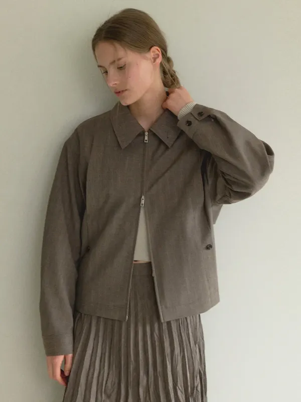 BOY BLOUSON JK_BROWN