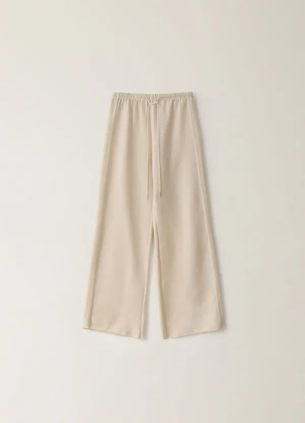 Velvet Stitch Pants - Ivory