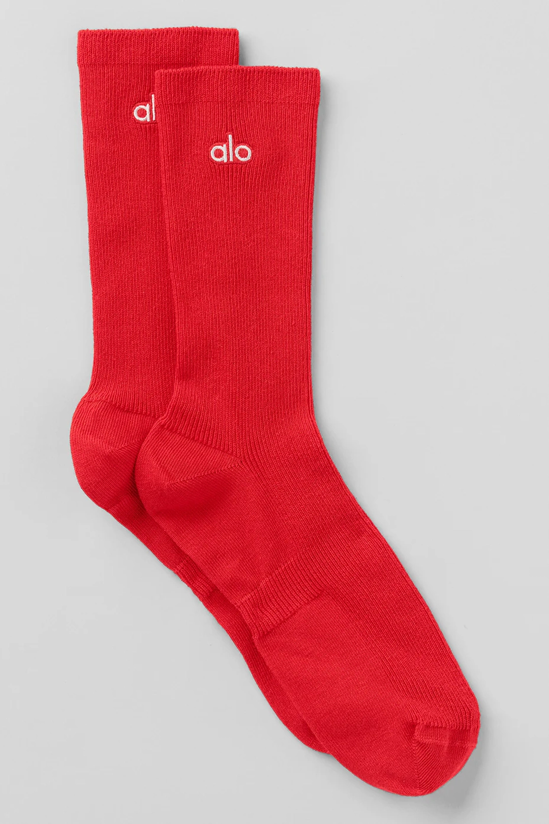 알로요가 Unisex Half-Crew Understated Sock - Bright Red 상품 이미지 1