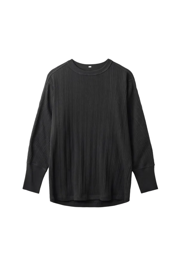 Via Celia ribbed T-shirt (Black)