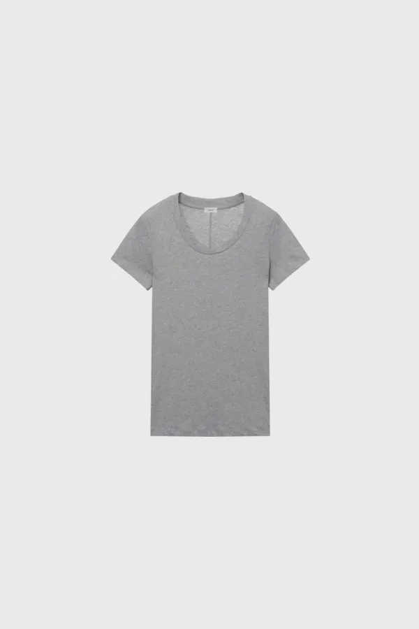 Scoop Slim T-Shirt (Light Gray / Gray / Dark Gray)