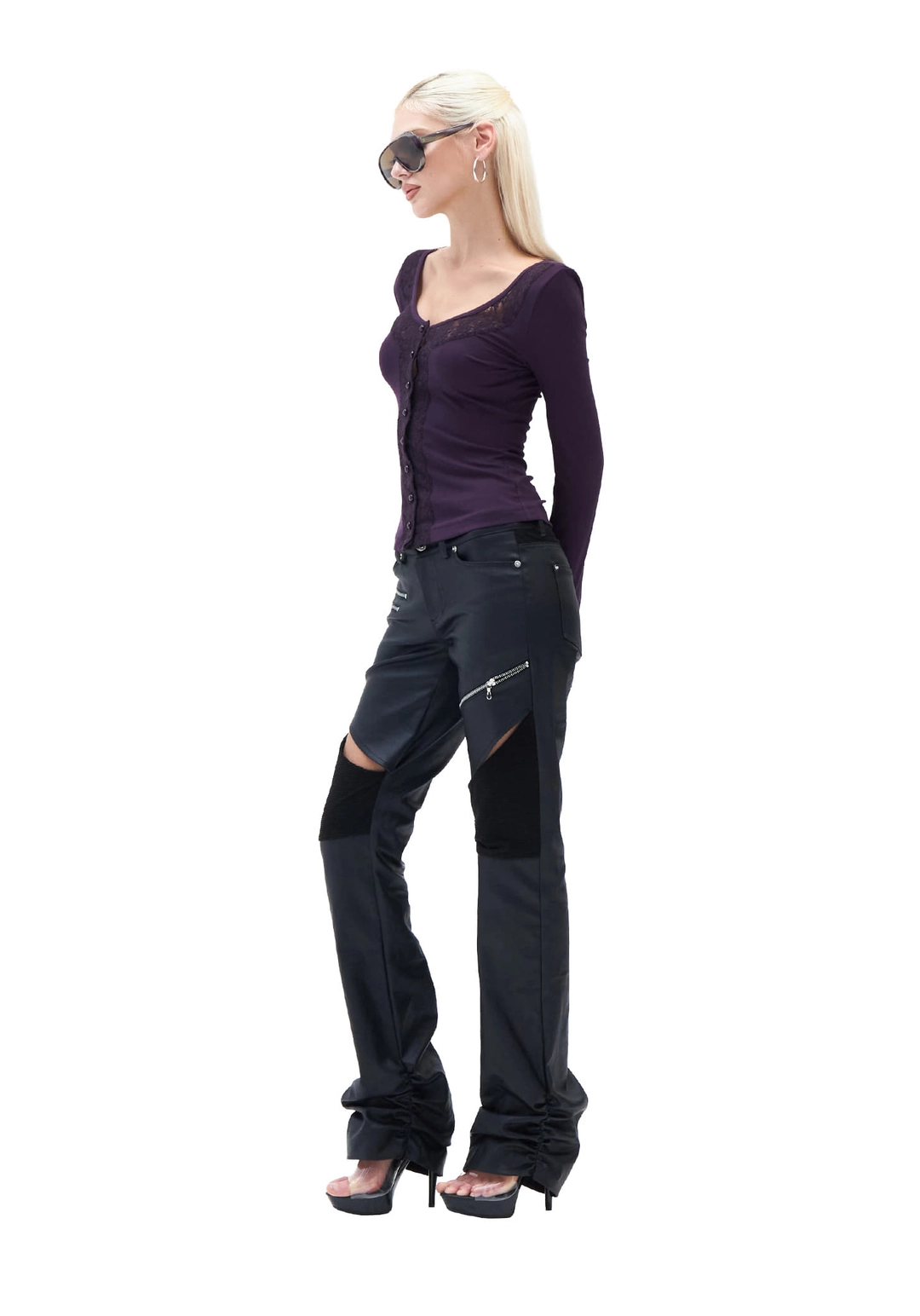 힐다 [Pre-order] Armor Biker Pants [Black] *9/21 발송예정 상품 이미지 2