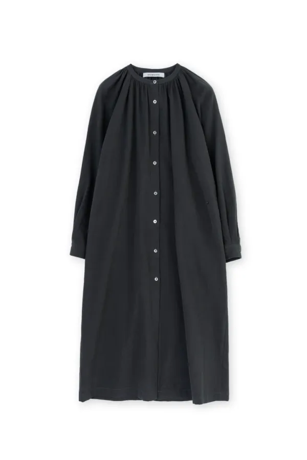 W Gathered Dress, Black