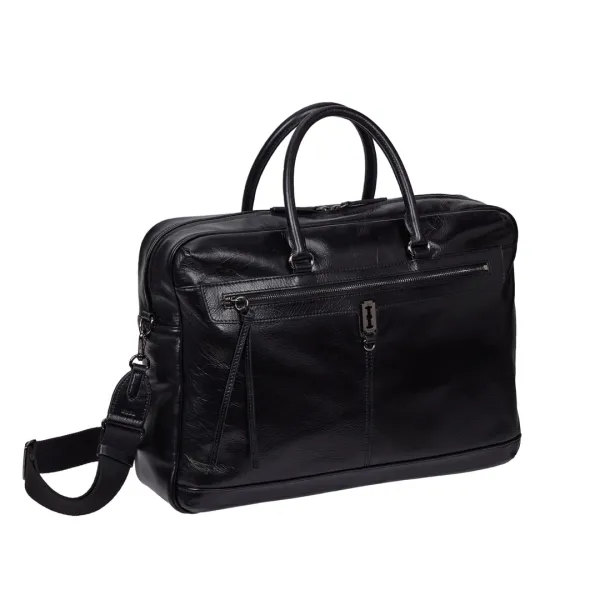 Toque Cabin Crew Big Square Leather Tote L (토크 캐빈 크루 빅 스퀘어 레더 토트 라지) Black