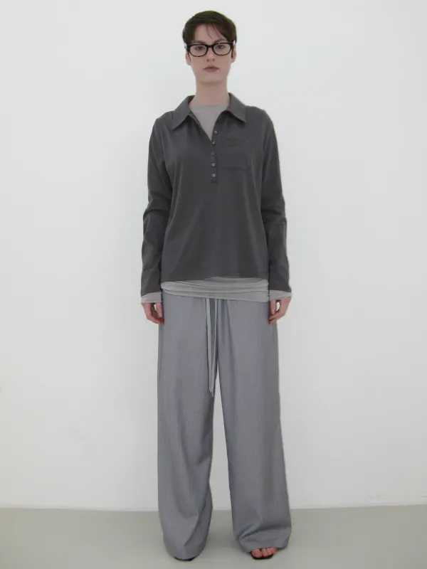 [SOLD OUT] [2nd REORDER] POLO T-SHIRTS, CHARCOAL
