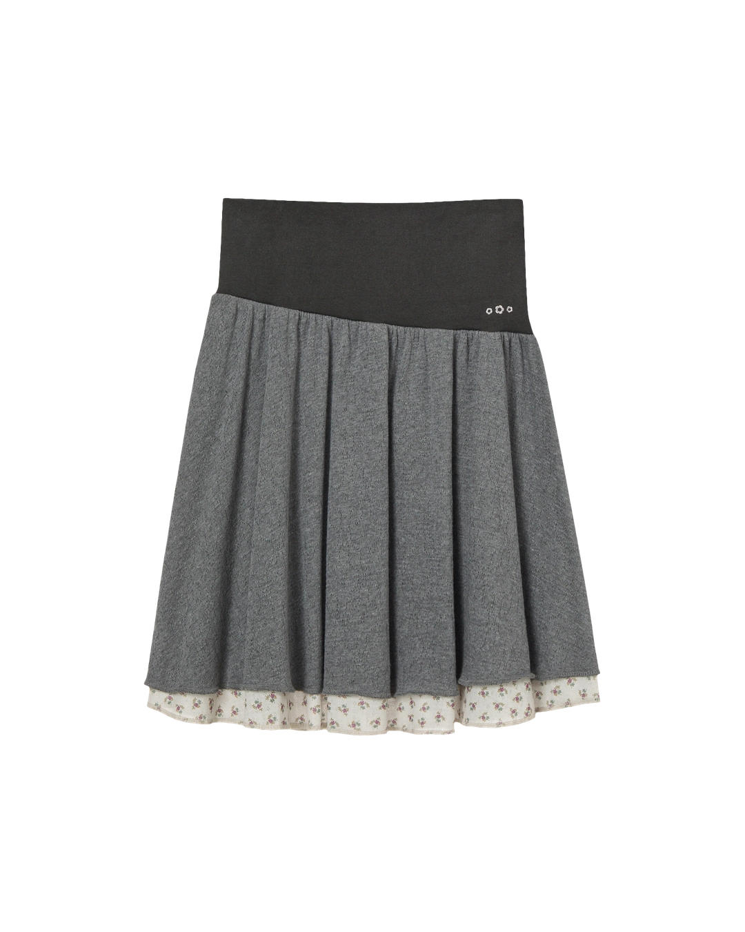 에이이에이이 LAYERED SKIRT [CHARCOAL] 상품 이미지 1