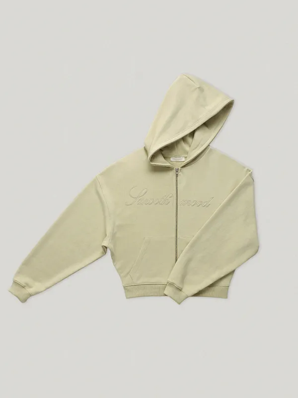 Drew Hooded Zip Up Muted Green (6th)
