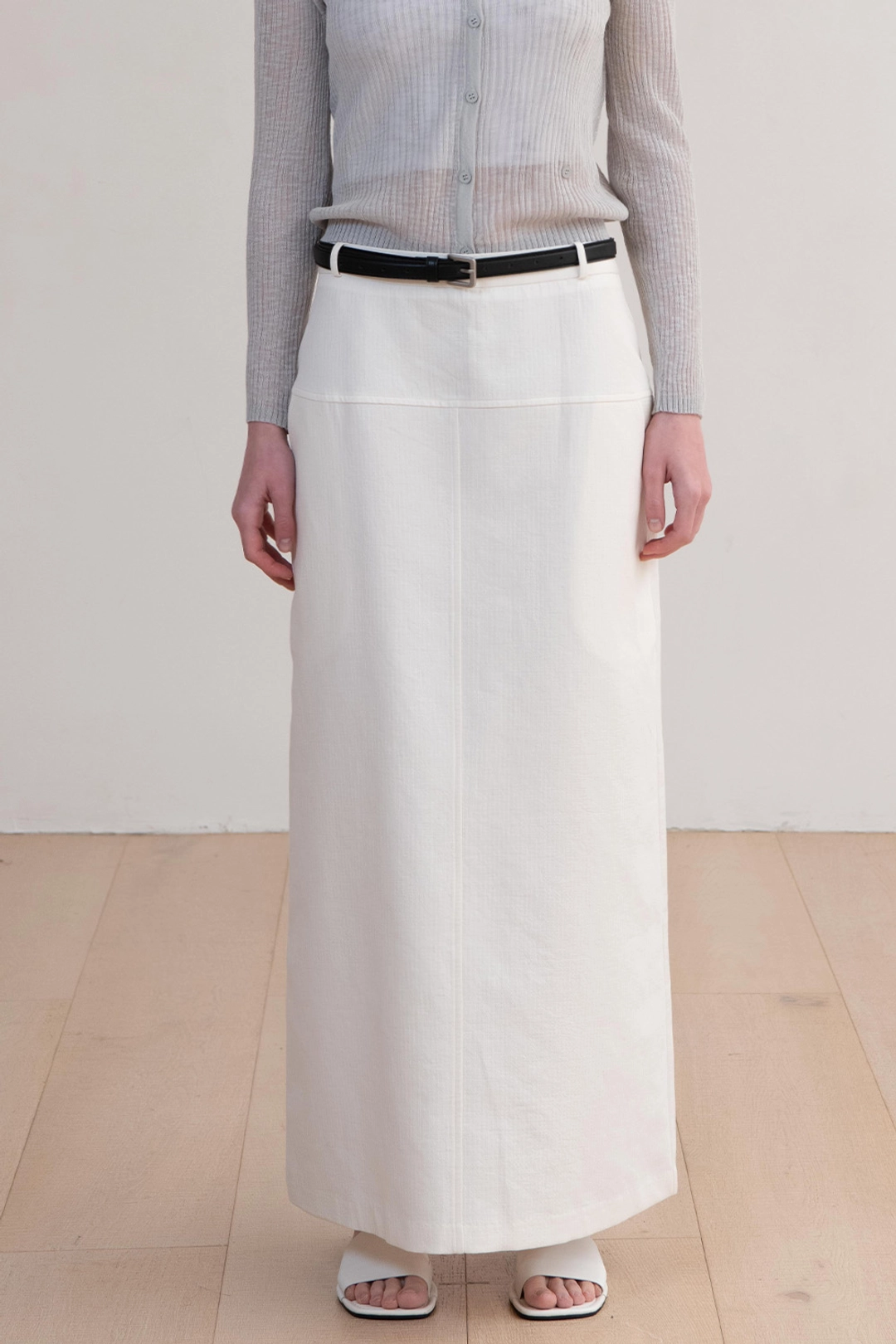 오브오브 Reto Maxi Skirts_Ivory 상품 이미지 1