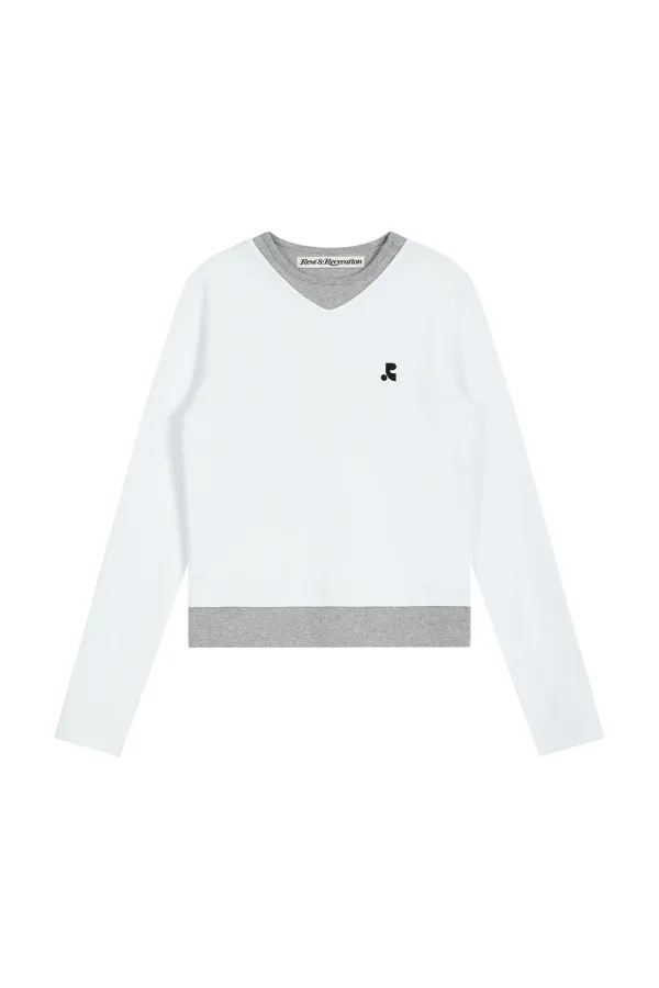 LAYERED LONG SLEEVE - WHITE