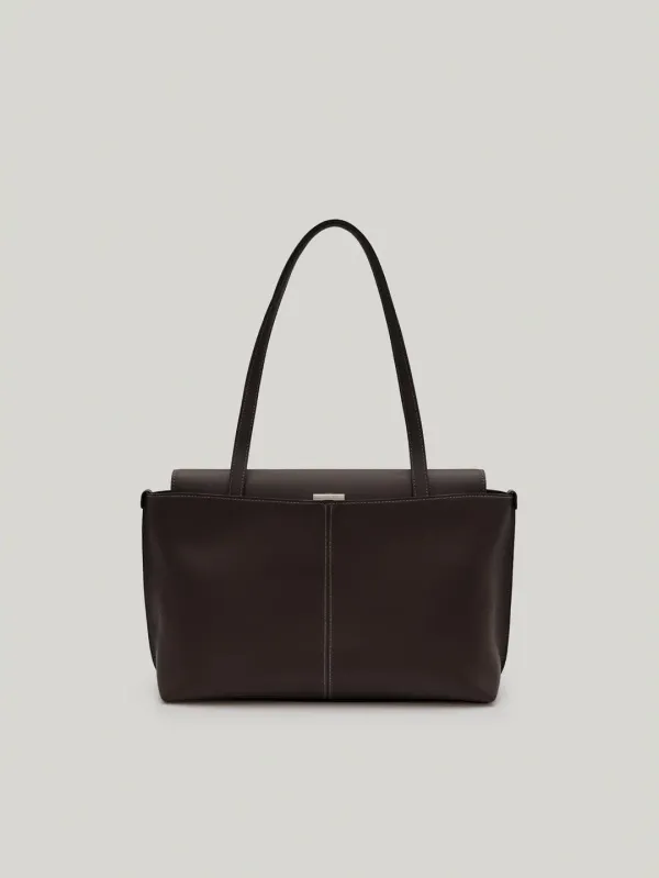 PANIER FLAP BAG (ORGAN BROWN)