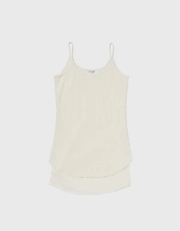 WAFFLE MESH LAYERD TANK TOP / Ivory