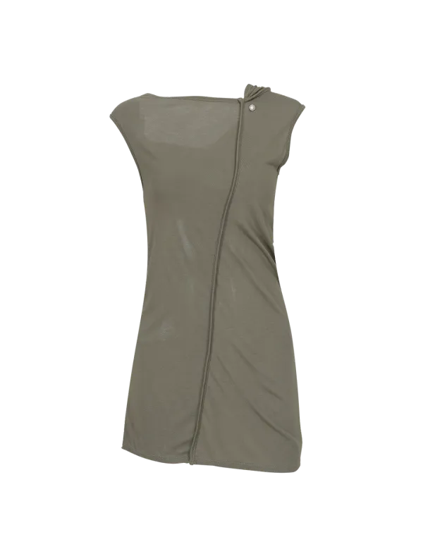 HOODED DRESS_OLIVE