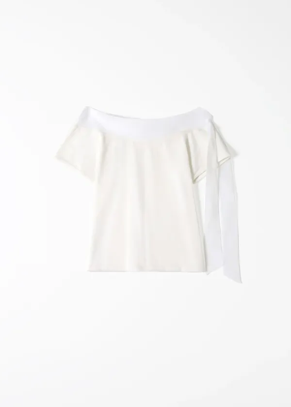 5TH Elly Tie Knit(White)