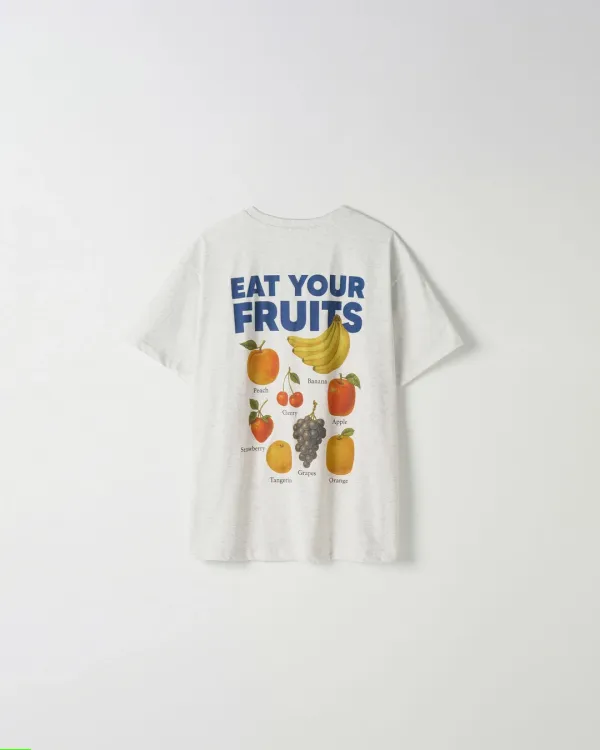 UNISEX Fruit Market T-shirts [MELANGE GREY]