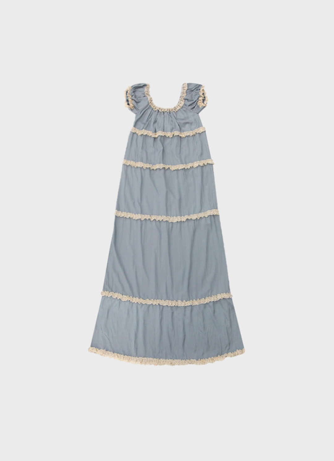 프레클 silk strap tiered maxi dress 상품 이미지 3
