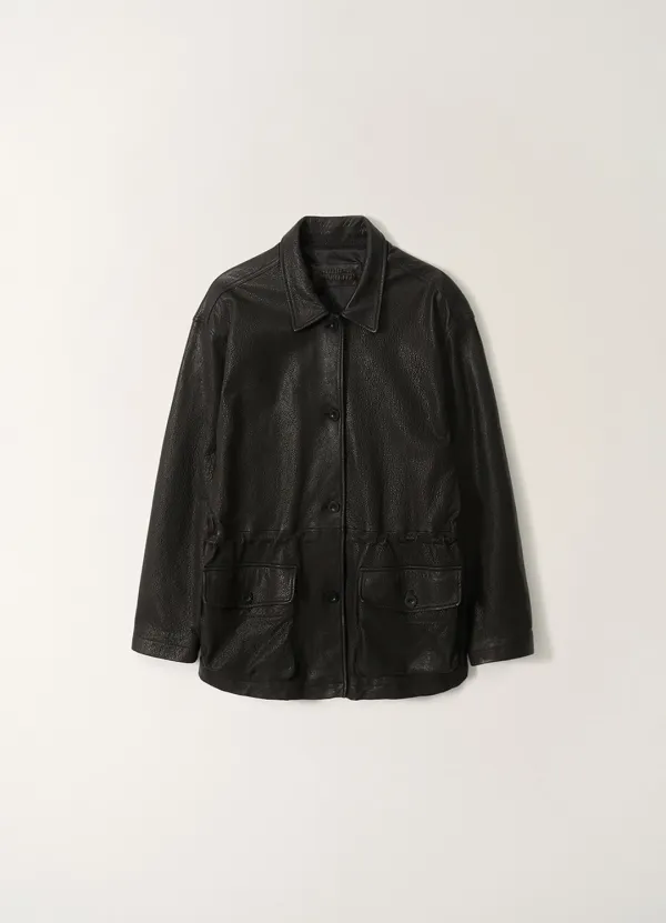 4TH / Arden leather jacket (Black, W)