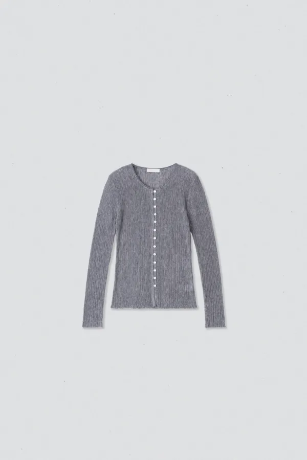 35246_Multi-button rib knit cardigan
