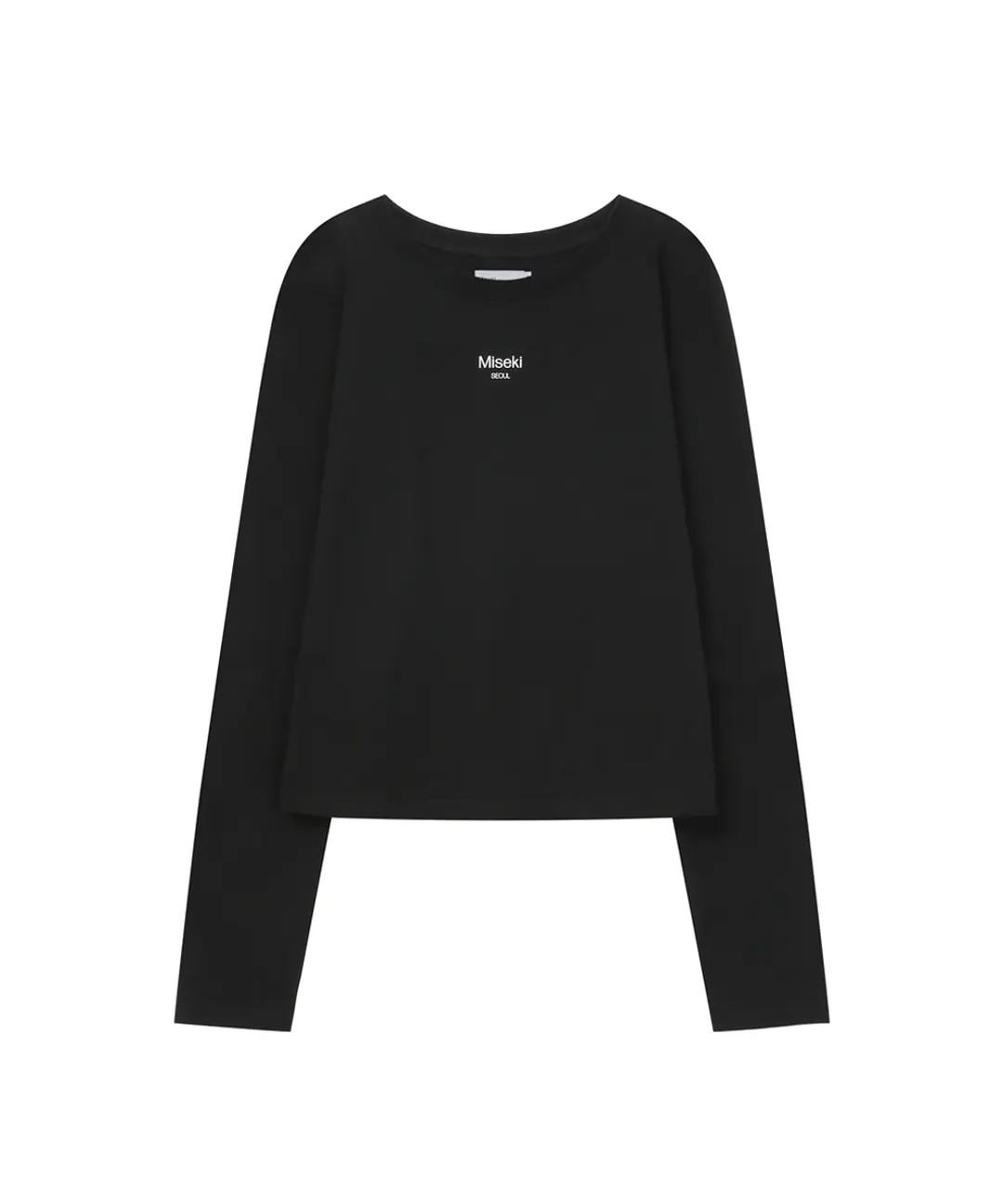 미세키서울 Mini logo long sleeves BLACK 상품 이미지 3