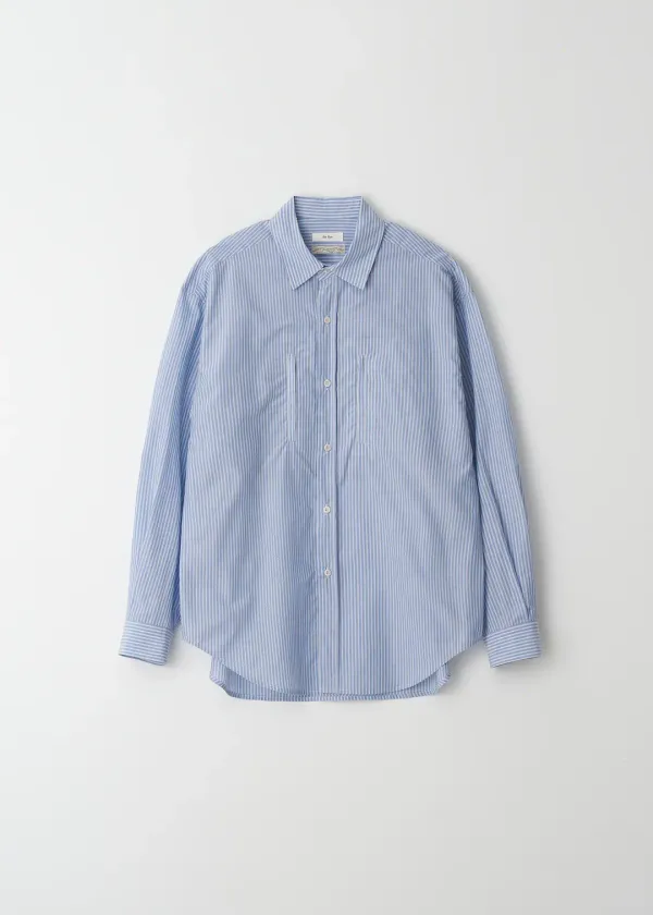 Stripe Pocket Shirt(Blue)