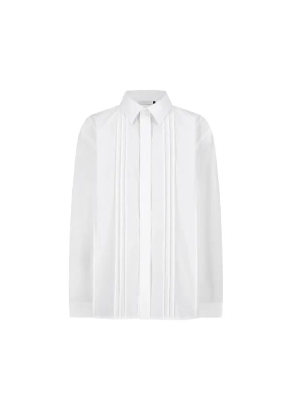 Pleated Shirt, White