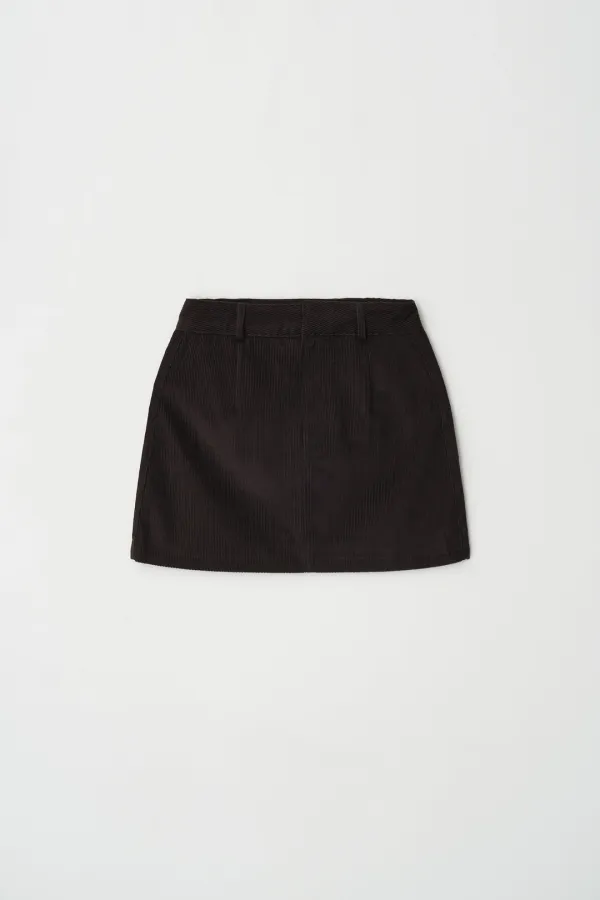 cinnamon coduroy skorts (brown)
