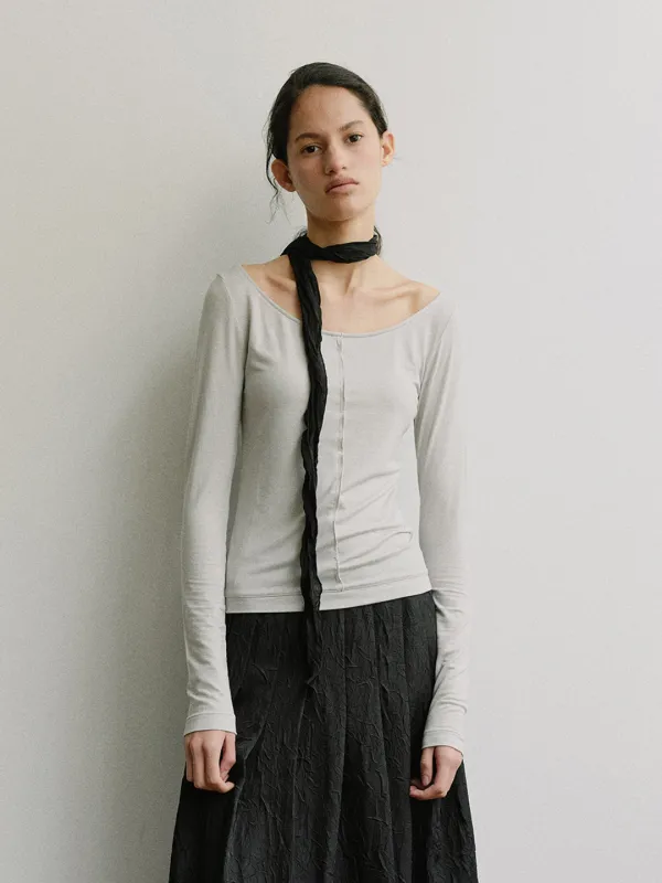 TIS EDGE SLIM TOP_GREY