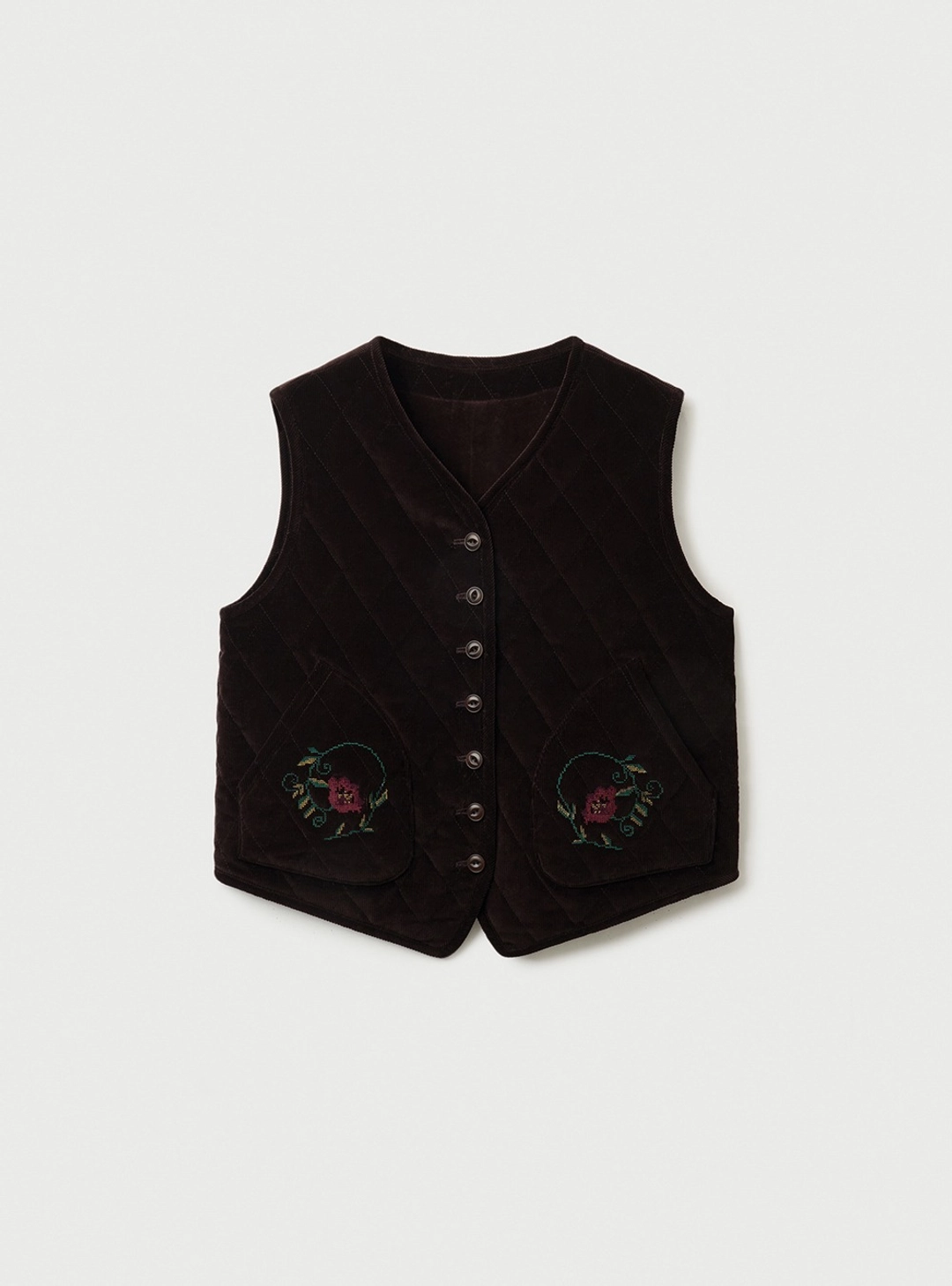 게드 게드 - QUILTED CORDUROY VEST 상품 이미지 1