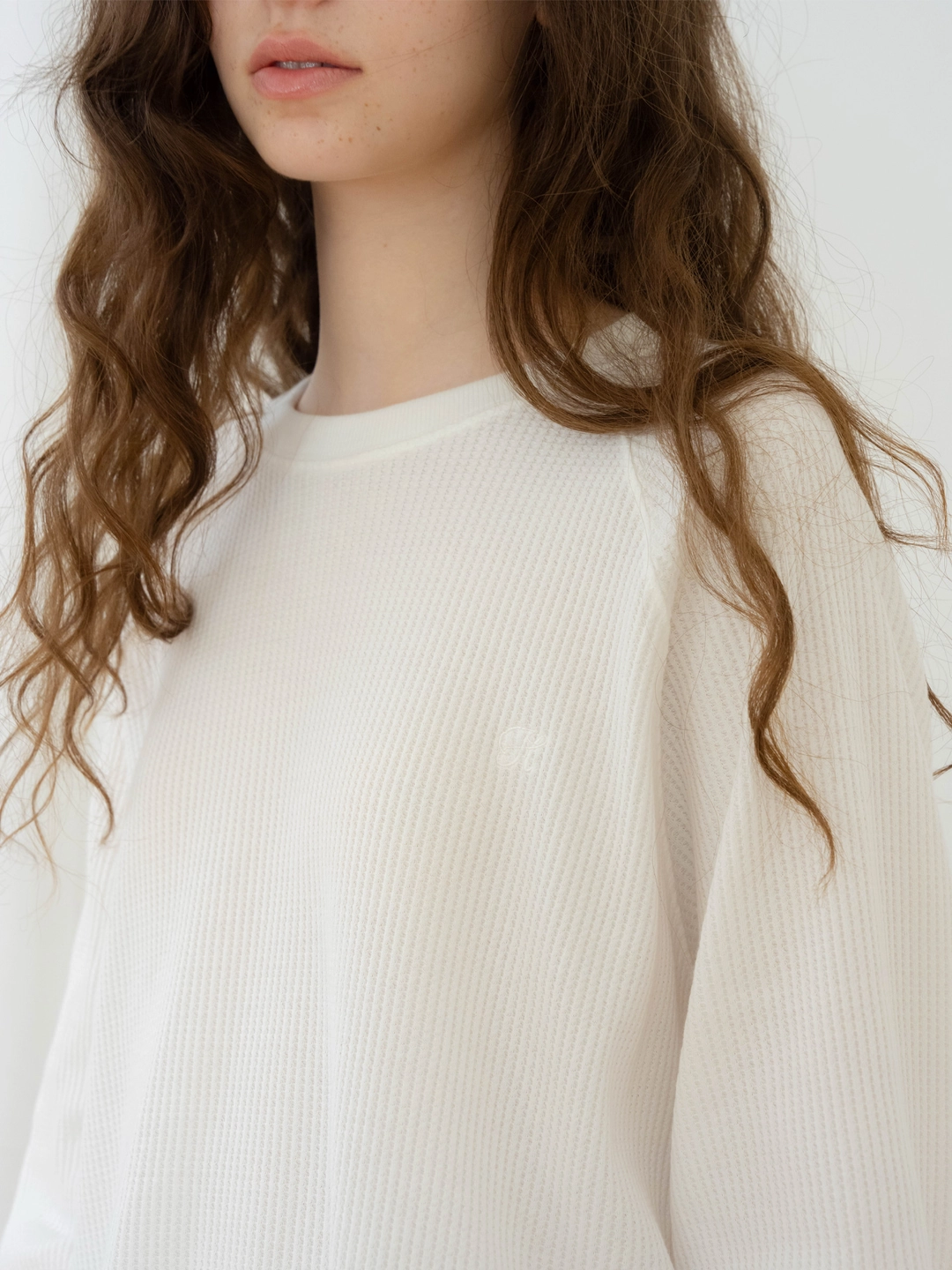 헤더먼트 waffle pullover (ivory) 상품 이미지 3