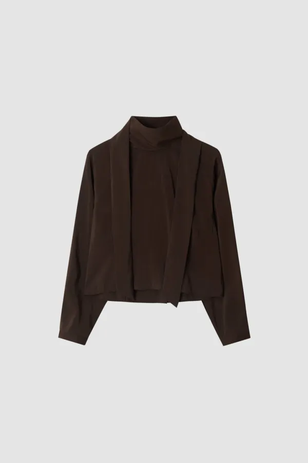 Lorene Brick Brown Blouse