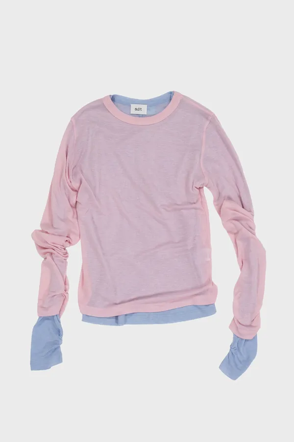 Basic Line Long Sleeves_Pink