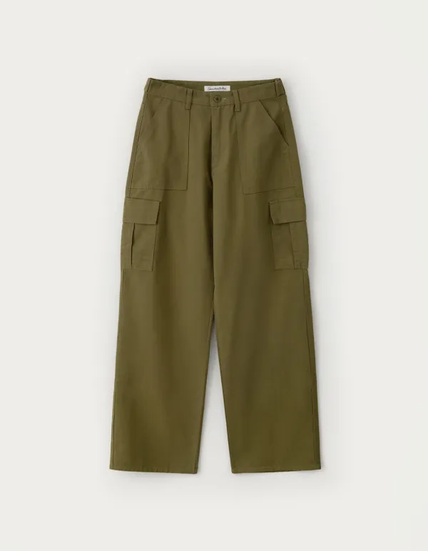 Jeep Wide Cargo Pants - Khaki