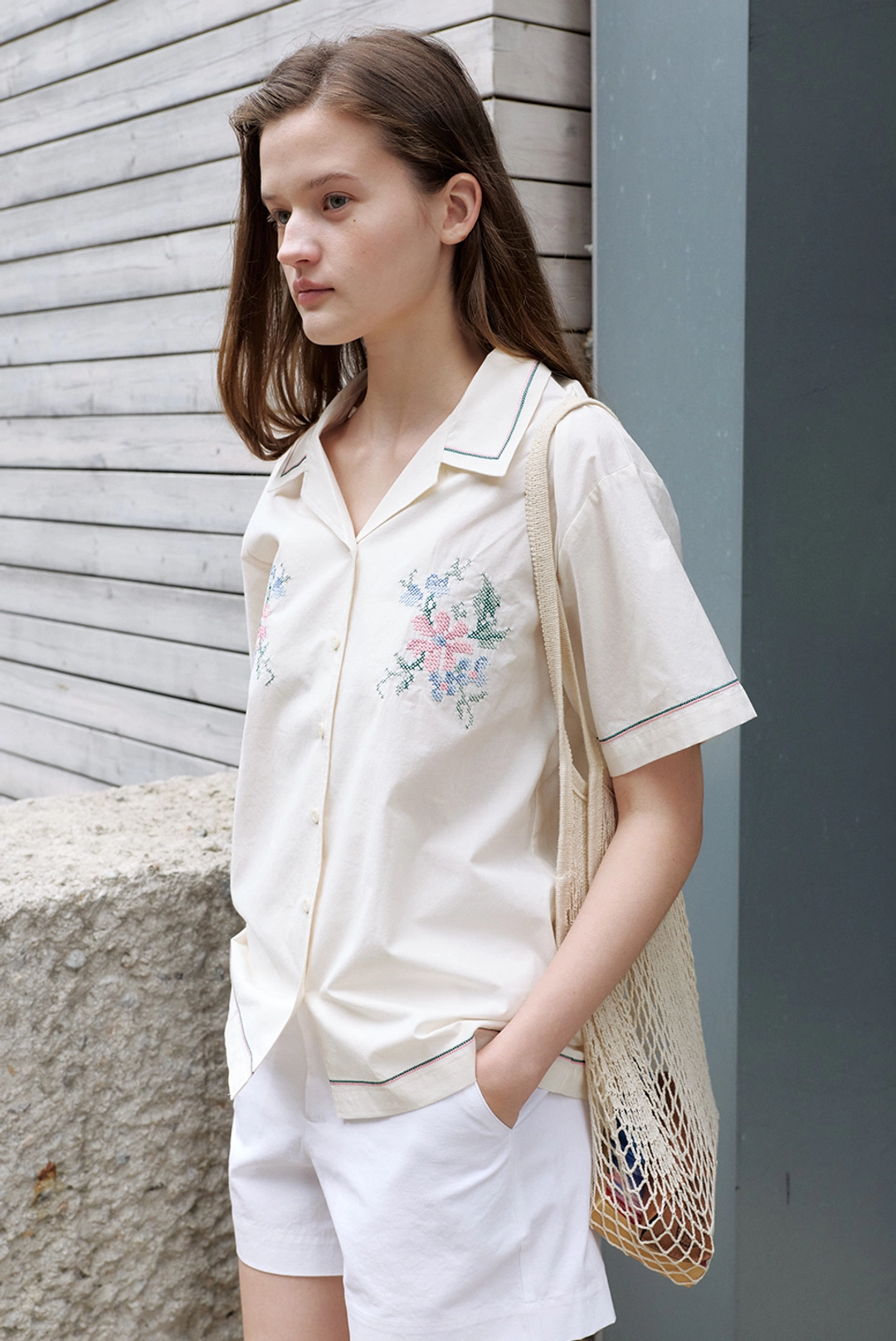 브렌다 브렌든 vanves shirts - cream 상품 이미지 2