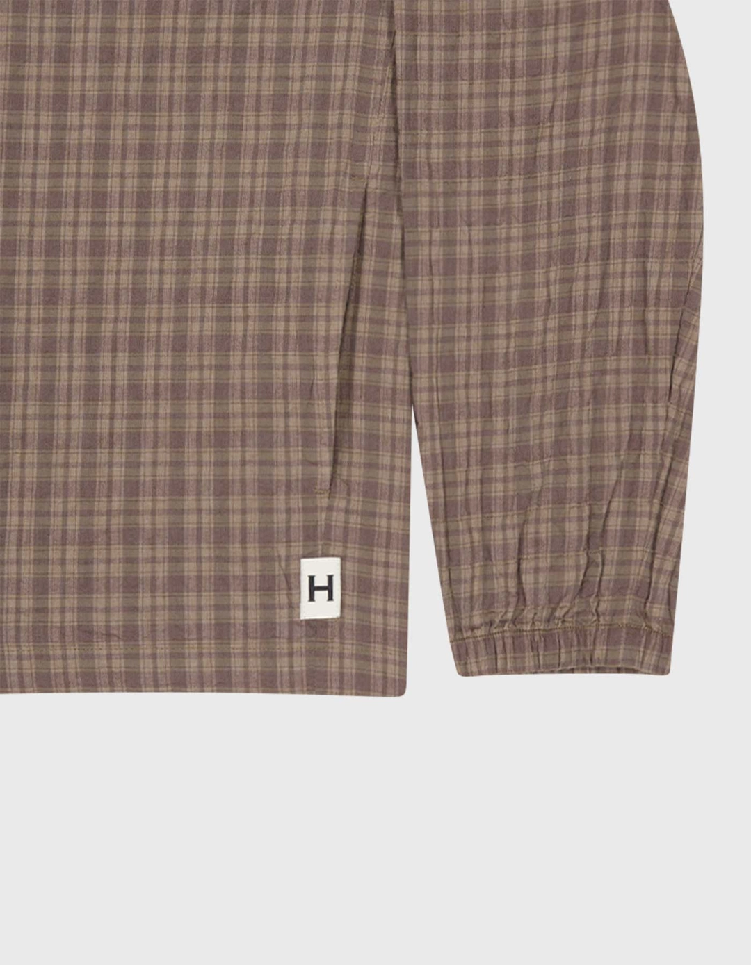 헤리티지플로스 CREST WASHED CHECK ZIP-UP / Brown 상품 이미지 3