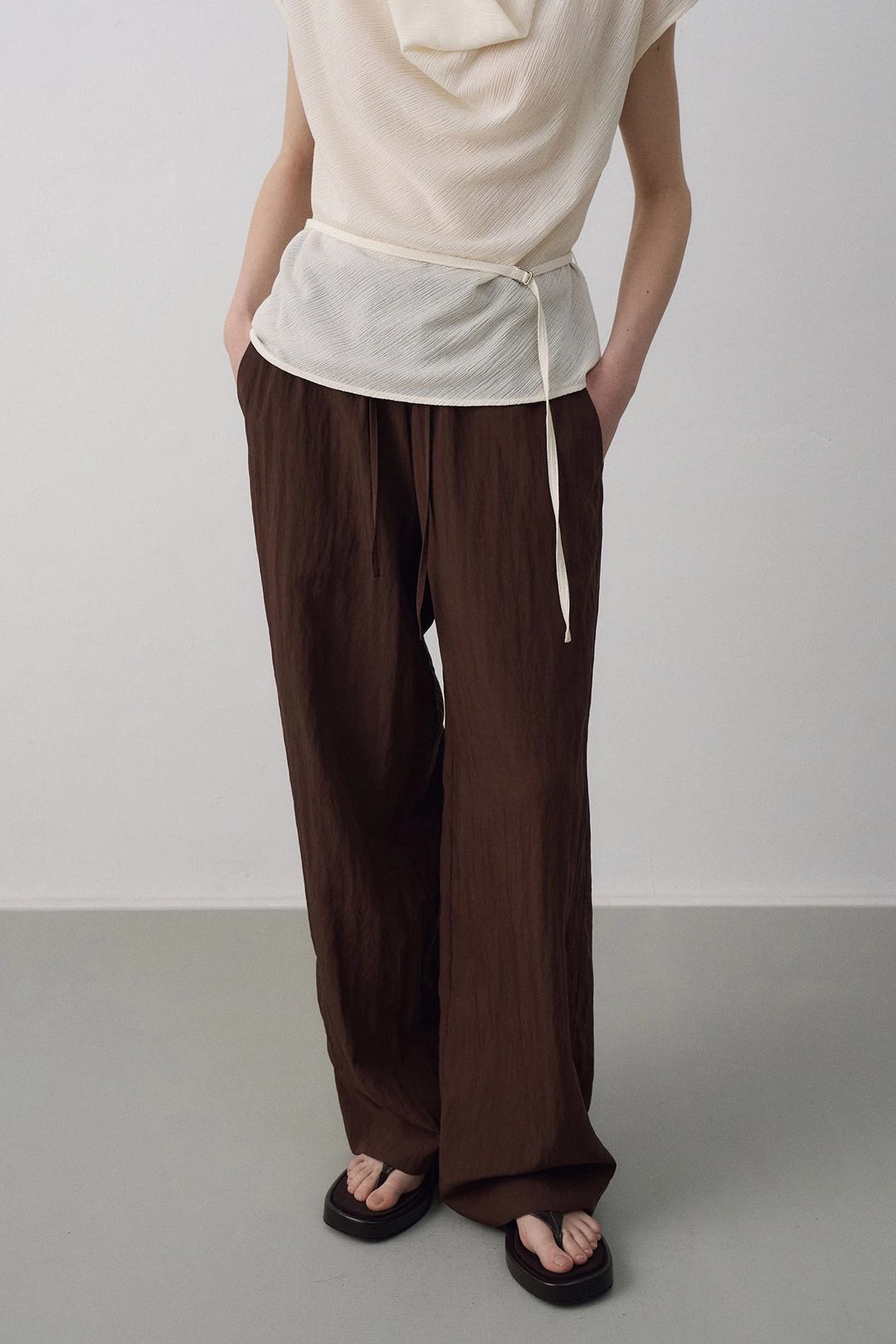 라메레이 [2차 리오더]Summer Banding Pants[LMBFSUPT506]-2color[Navy 6/10 예약배송] 상품 이미지 3