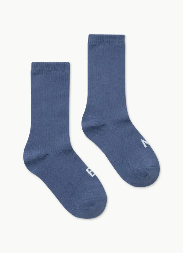 Rib ankle socks (Unisex)_True Navy