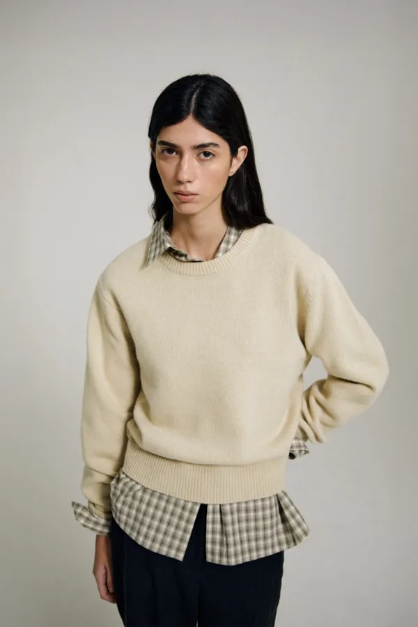 Rodin Crew neck Knit (Ecru)