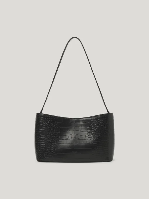 엘로 크로커 숄더백 Elo Croco Shoulder Bag_Black