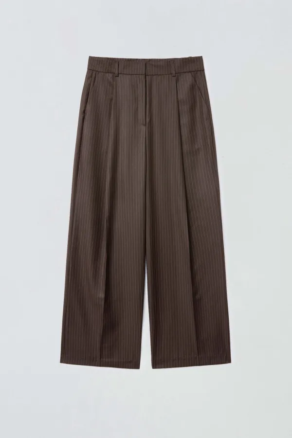 [2차 리오더] STRIPE WIDE PANTS_BROWN