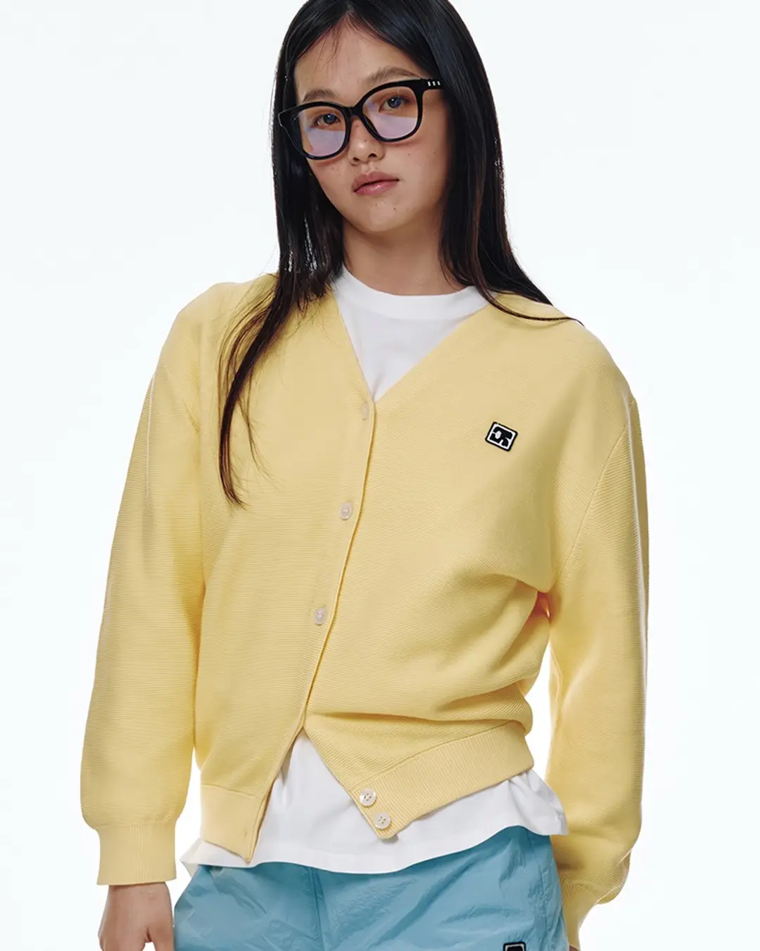 센토르 CENTAUR BASIC KNIT CARDIGAN_YELLOW 상품 이미지 1