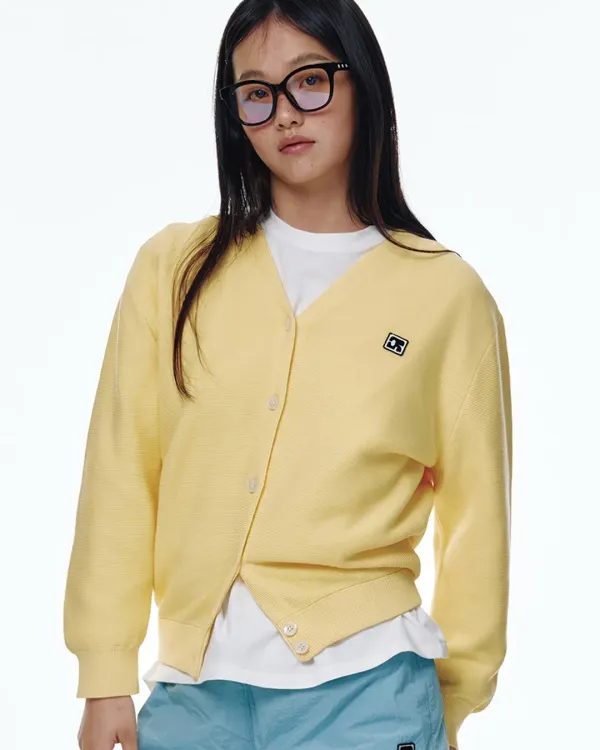 CENTAUR BASIC KNIT CARDIGAN_YELLOW