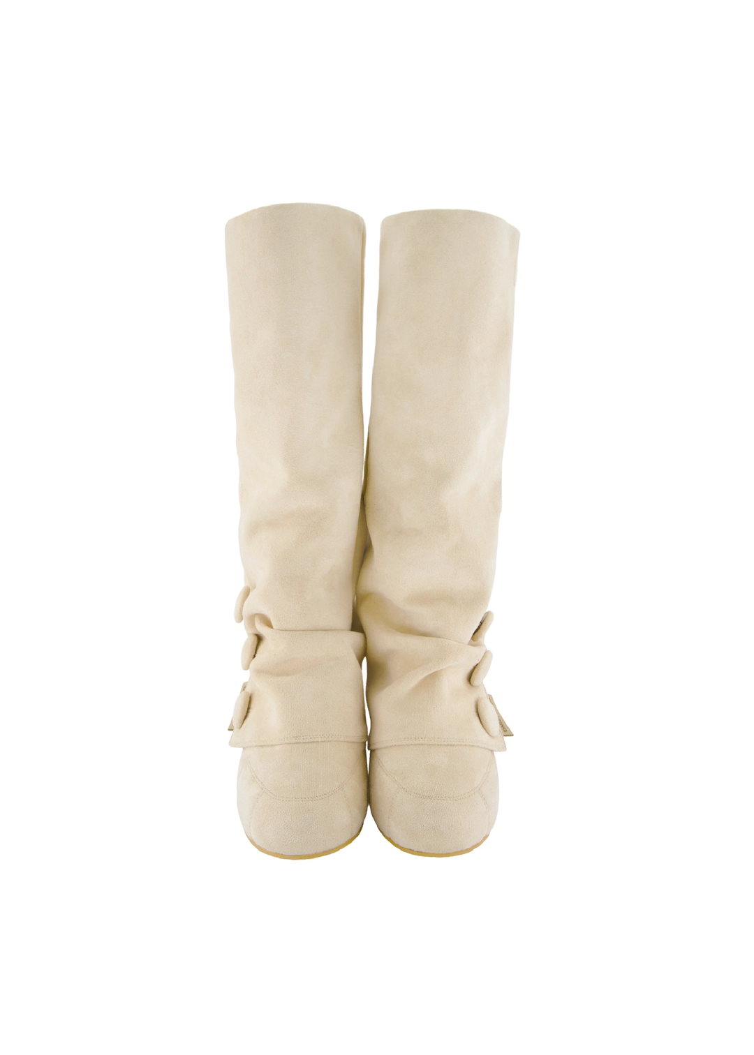 포어링 [PRE-ORDER] MOCHA BUTTON BOOTS [BEIGE] 상품 이미지 2