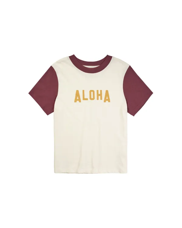 Aloha 2Tone Tee(W)_Ivory