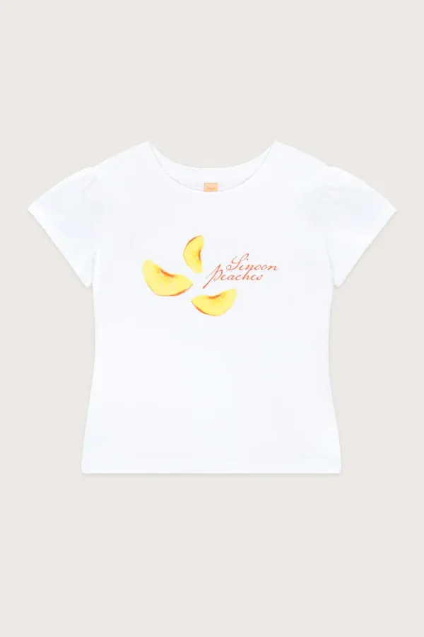 Piece Peach Puff T-Shirt (White)