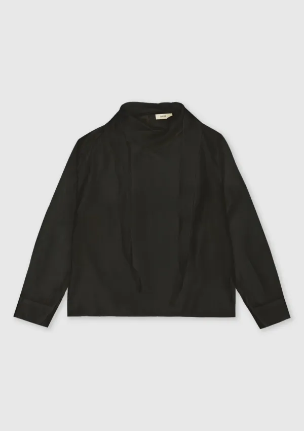 Tie Blouse (Black)