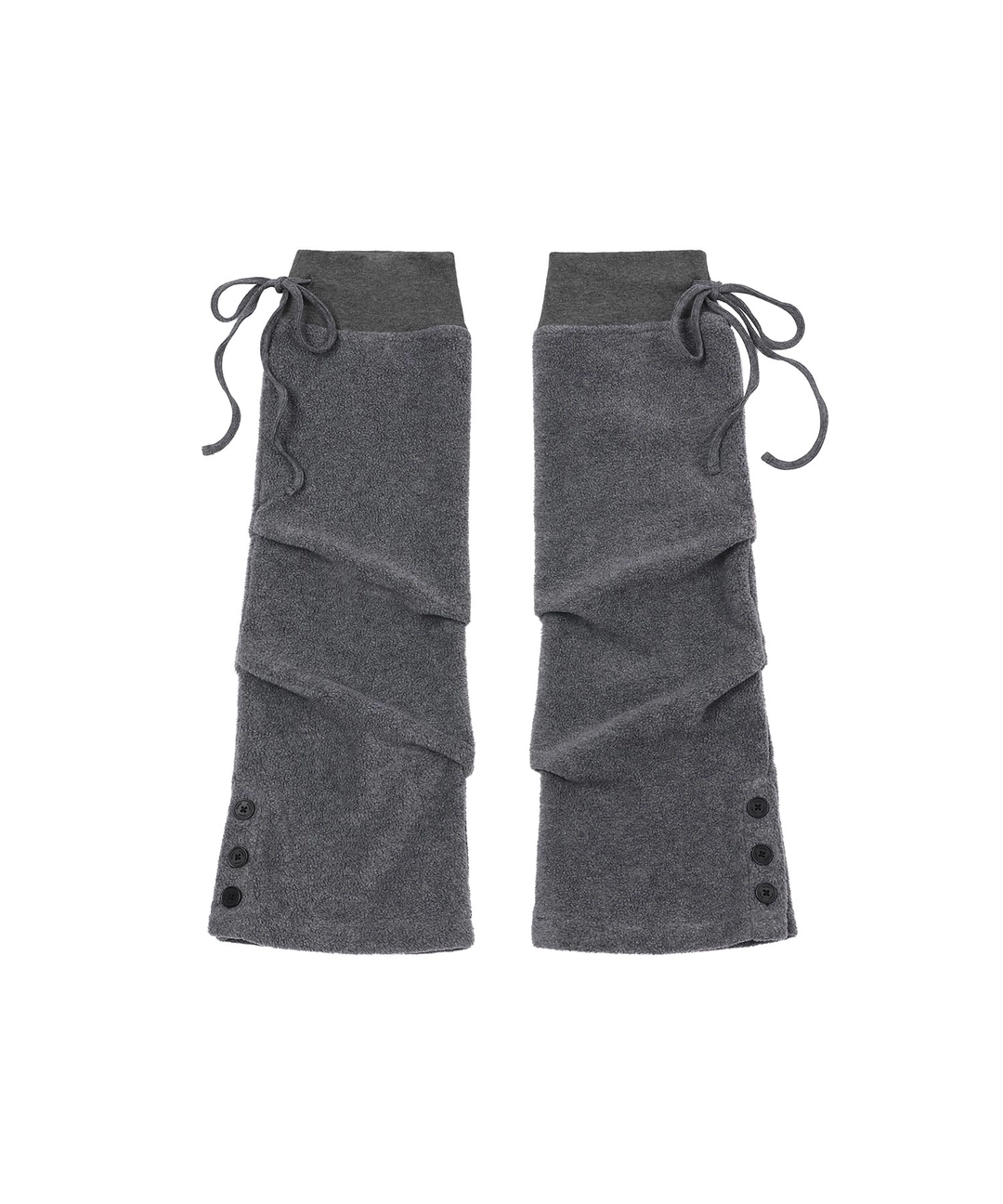 미세키서울 [10월 19일 발매] Button fleece leg warmer CHARCOAL 상품 이미지 2